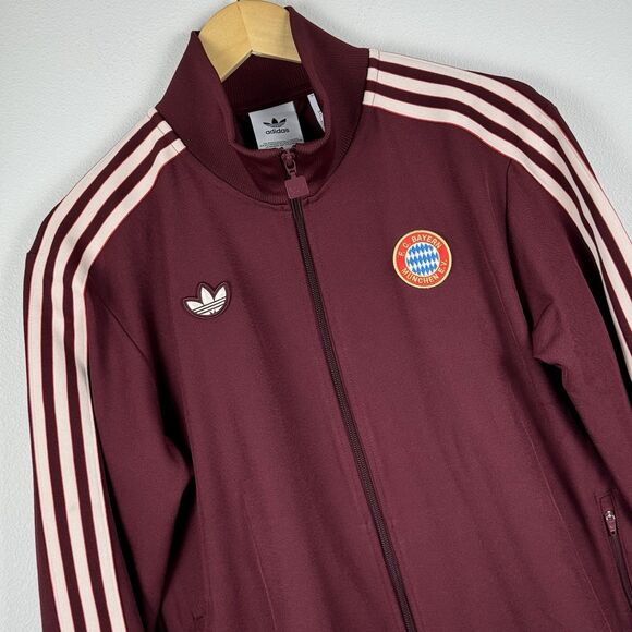 Adidas FC Bayern Munich Terrace Icons Track Jacket Men’s Size Medium JF0582 New - Picture 1 of 10